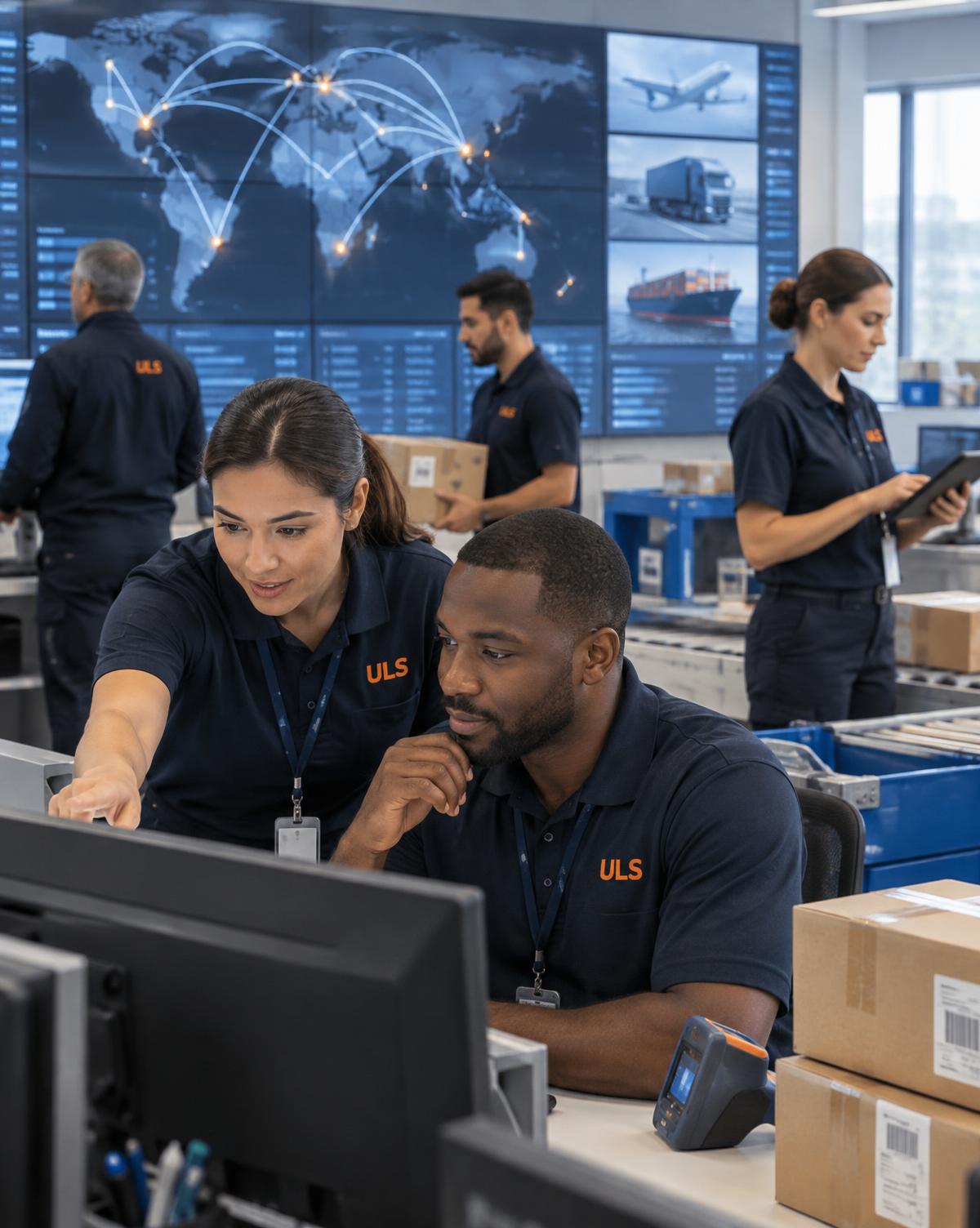 ULS logistics coordinators managing international routes